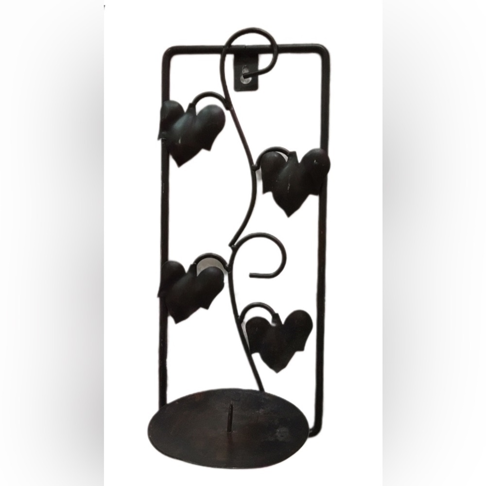 Black Metal Leaf Wall Decor